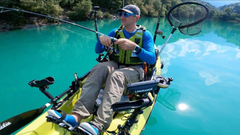 Pêche en kayak au lac d'Aiguebelette (73)