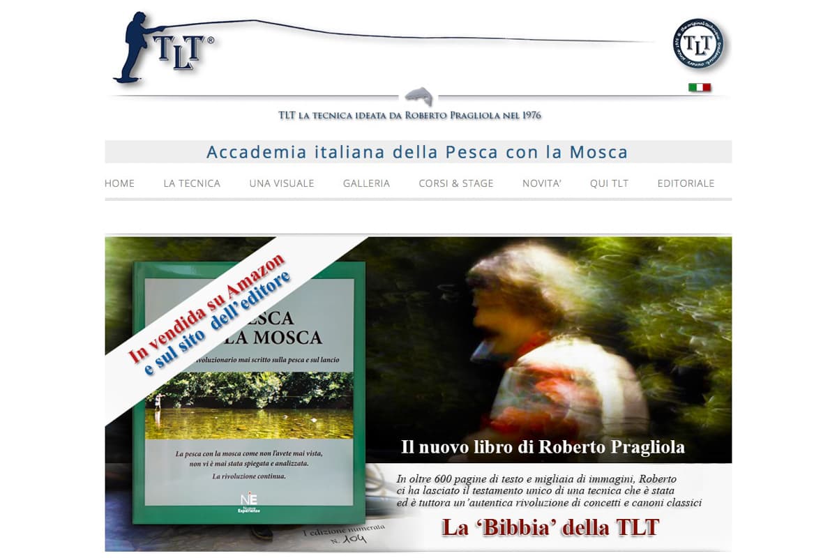 Site internet de l'académie italienne de pêche à la mouche TLT
