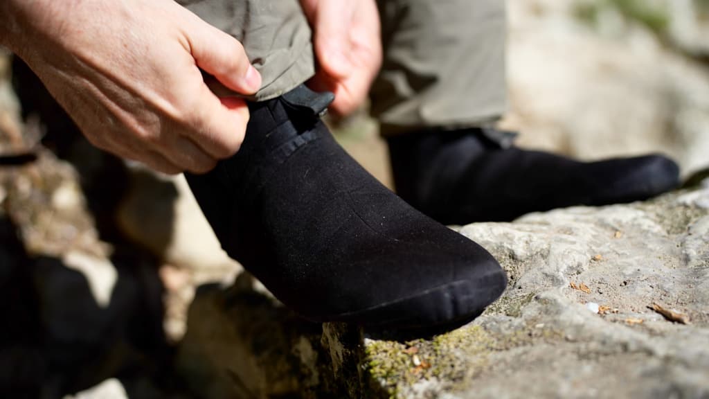 Les modèles dotés de chaussons permettent d'employer la chaussure de wading de son choix.